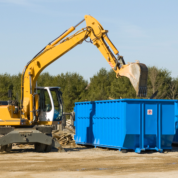 how many times can i have a residential dumpster rental emptied in Saratoga WY